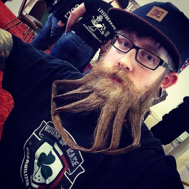 Andy Teague dominant at beard competition.