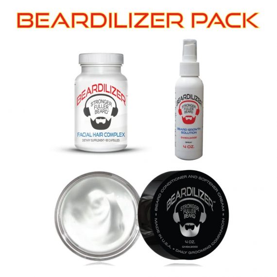Beard Supplement, Beard Cream and Beard Spray Value Pack