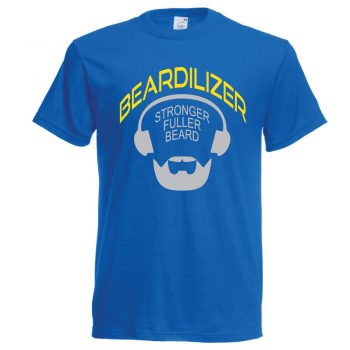 royal blue beardilizer t-shirt