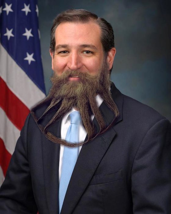 Ted Cruz and his winning beard.